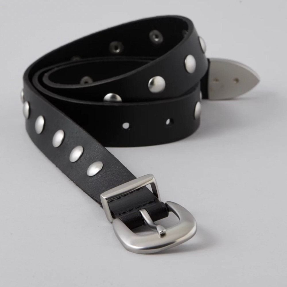 AE Western Studded Belt Leather woman nwt M